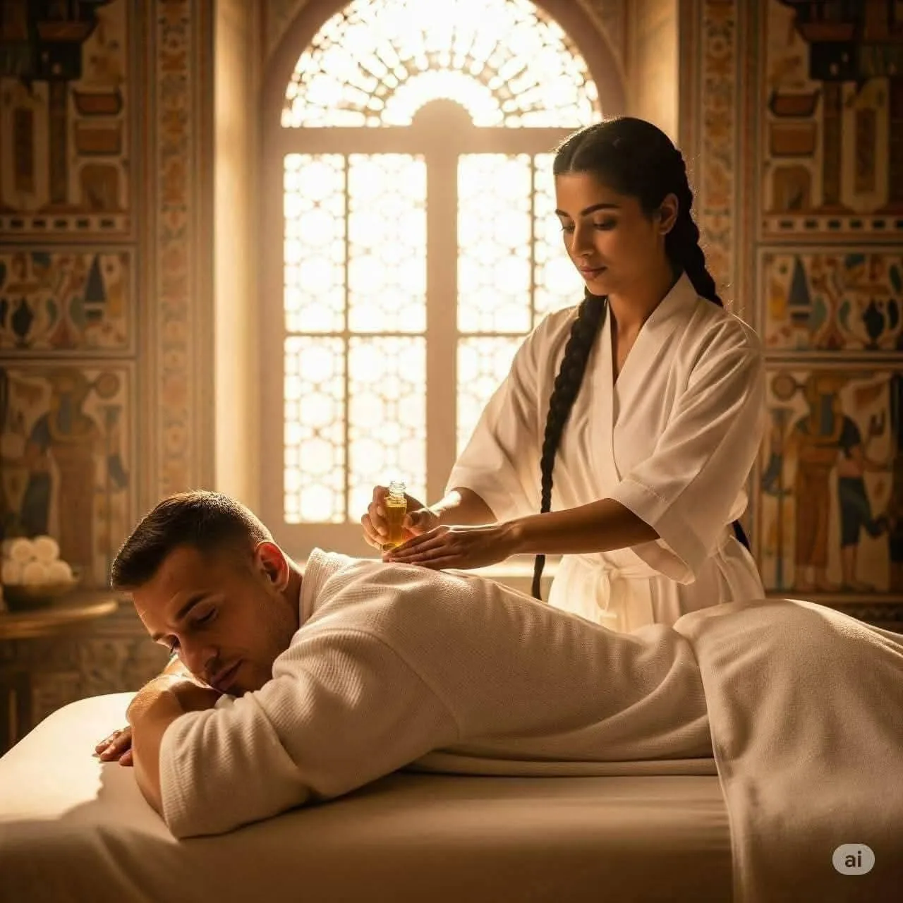 Depuis Sousse/Monastir : massage, hammam et atelier de maroquinerie
